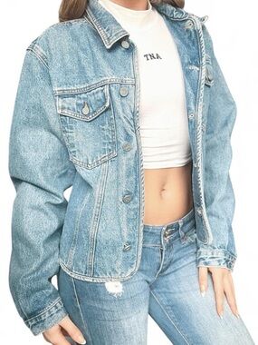 Vintage 1999 Calvin Klein | Unique Oversized Denim Jacket